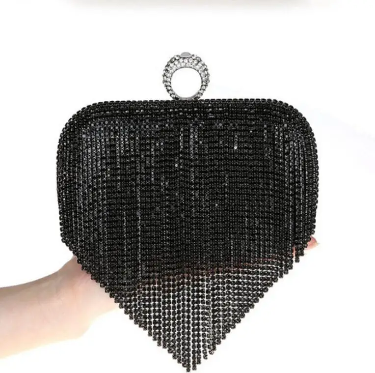 Вечерняя сумочка-клатч, украшенная бриллиантами, вечерняя сумка с цепочкой, сумка на плечо, женские сумки, кошельки, вечерняя сумочка для свадьбы