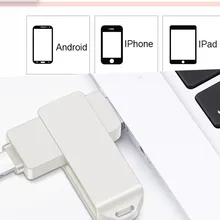 Картридер флешки, usb флеш-карта, металлический флеш-накопитель для iPhone Android PC 258G 128 GB 32G 64G