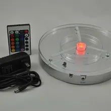 Новинка бросился Замороженные Приглашения RGB многоцветный Дистанционное управление 8 дюймов Перезаряжаемые LED центральные украшения