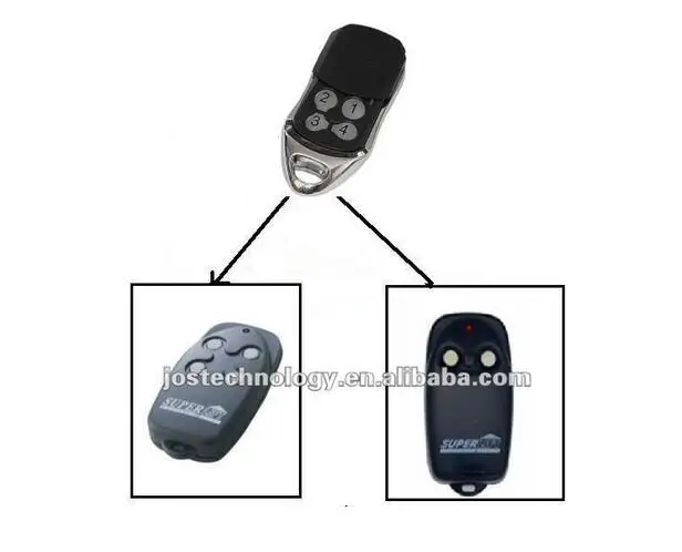 

Superlift garage door replacement remote 433MHZ rolling code
