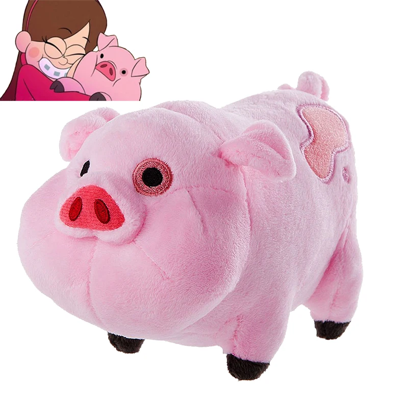 Cartoon TV Movie Gravity Falls Plush Toy Dipper Mabel Pink Pig Waddles