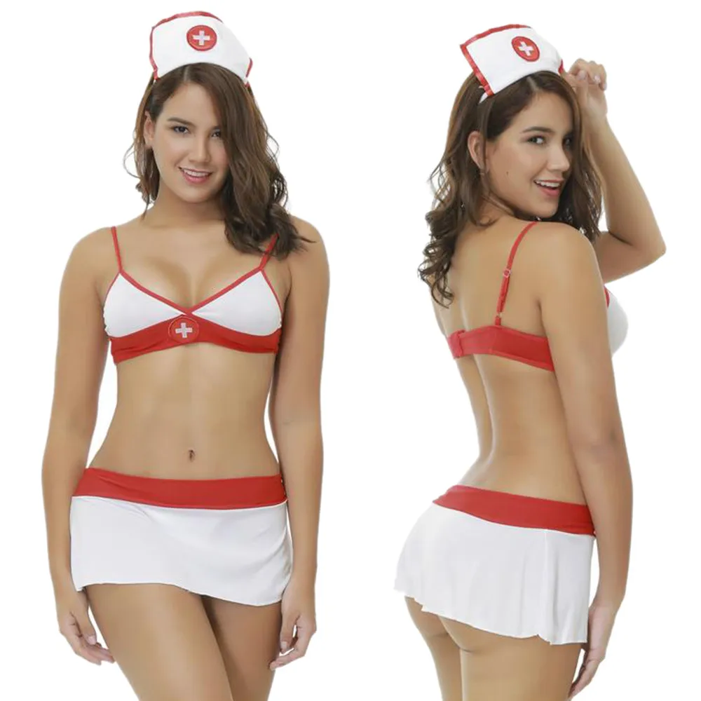 Feitonglingery Нижнее белье женские трусики плюс размер кружевное нижнее белье setLace ночное белье соблазнительное нижнее белье для медсестры униформа нижнее белье#3