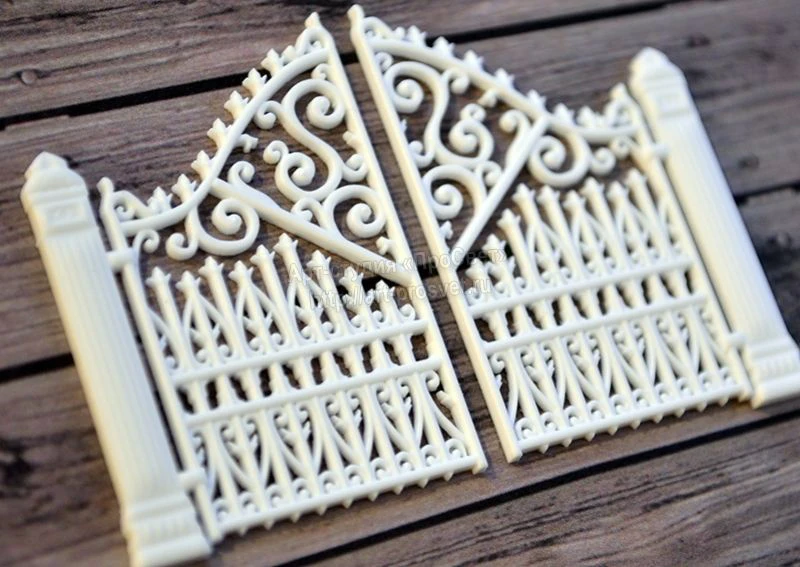 3D ремесло Staicase перила силиконовые формы торт границы DIY Инструменты для украшения тортов из мастики Fimo глина конфеты шоколадные формы для мастики