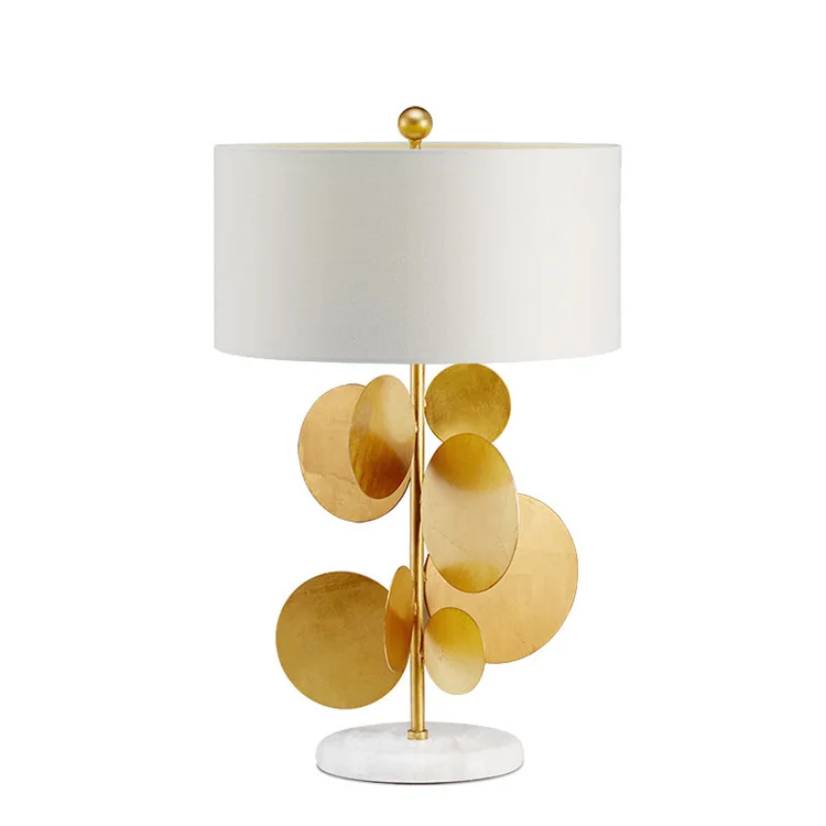 

Modern Metal Gold Leaf Creative Living Room Bedroom Interior Table Lamp Table Lamps Table Lamps for Living Room Home Deco