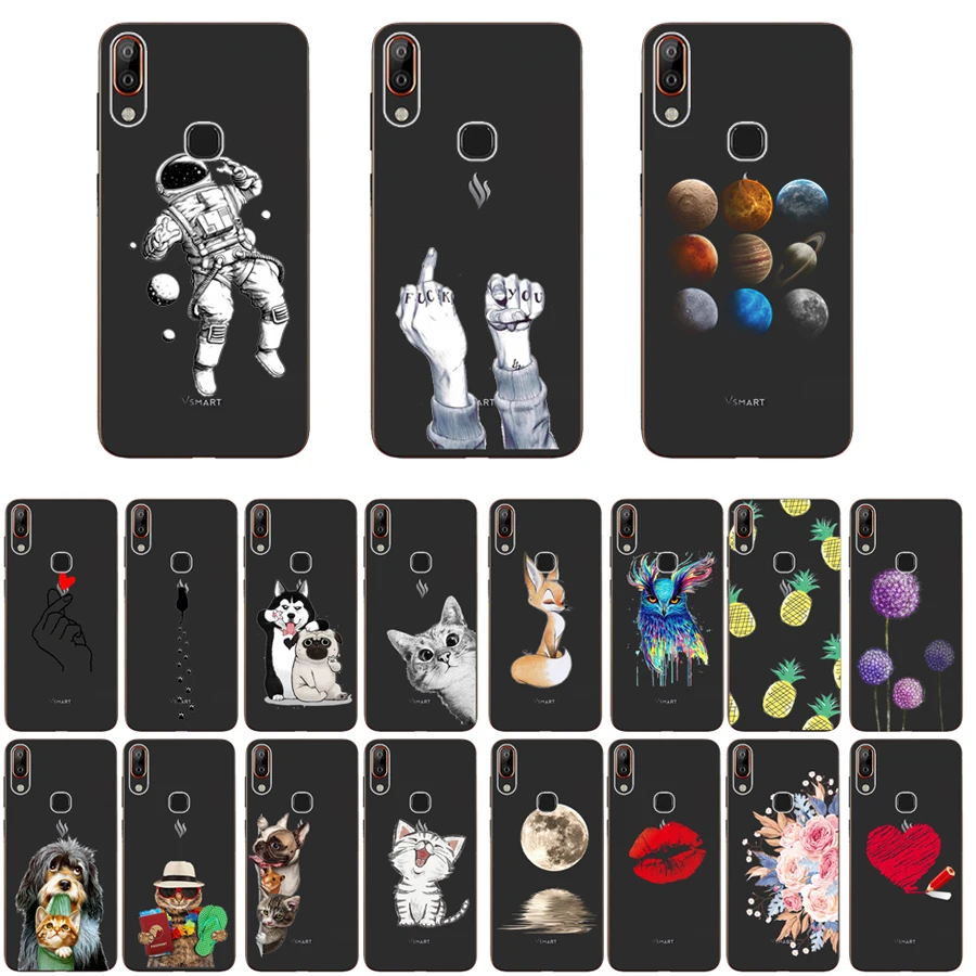 

For BQ Vsmart Active 1 Plus 6.18 inch Case Silicone TPU Soft Phone Case for BQ Vsmart Joy 1 Plus Case Back Cover