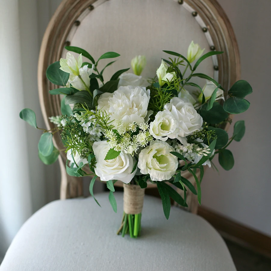 

white Balloon flower bouquet wedding table centrepiece flowers bridal floral bouquet