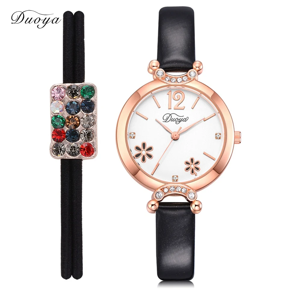 

2018 Duoya Top Brand Women Fashion Luxury Watch Female Quartz Wristwatch Leather Strap Sport Casual Women Dress Watches DY173
