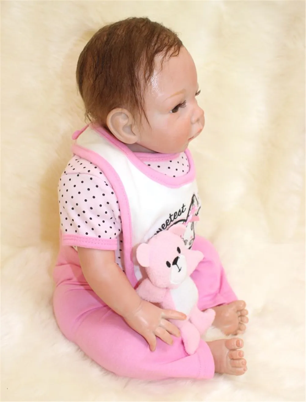 20 дюймов 50 см Силиконовая Кукла reborn Bonecas Baby Reborn Реалистичная Магнитная соска bebe Кукла reborn для девочки подарок NPK