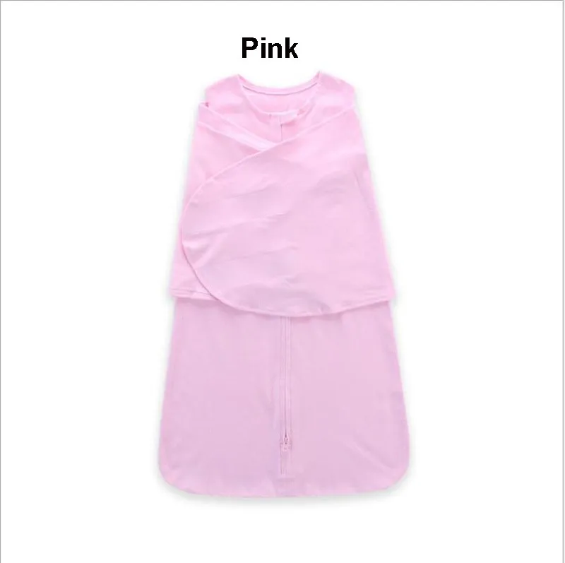Чудо ребенок 66 см хлопок детский спальный мешок младенческой Спальный мешок новорожденный пеленать обертывание ребенка анти Типи Одеяло 0-6 месяцев - Цвет: Pink