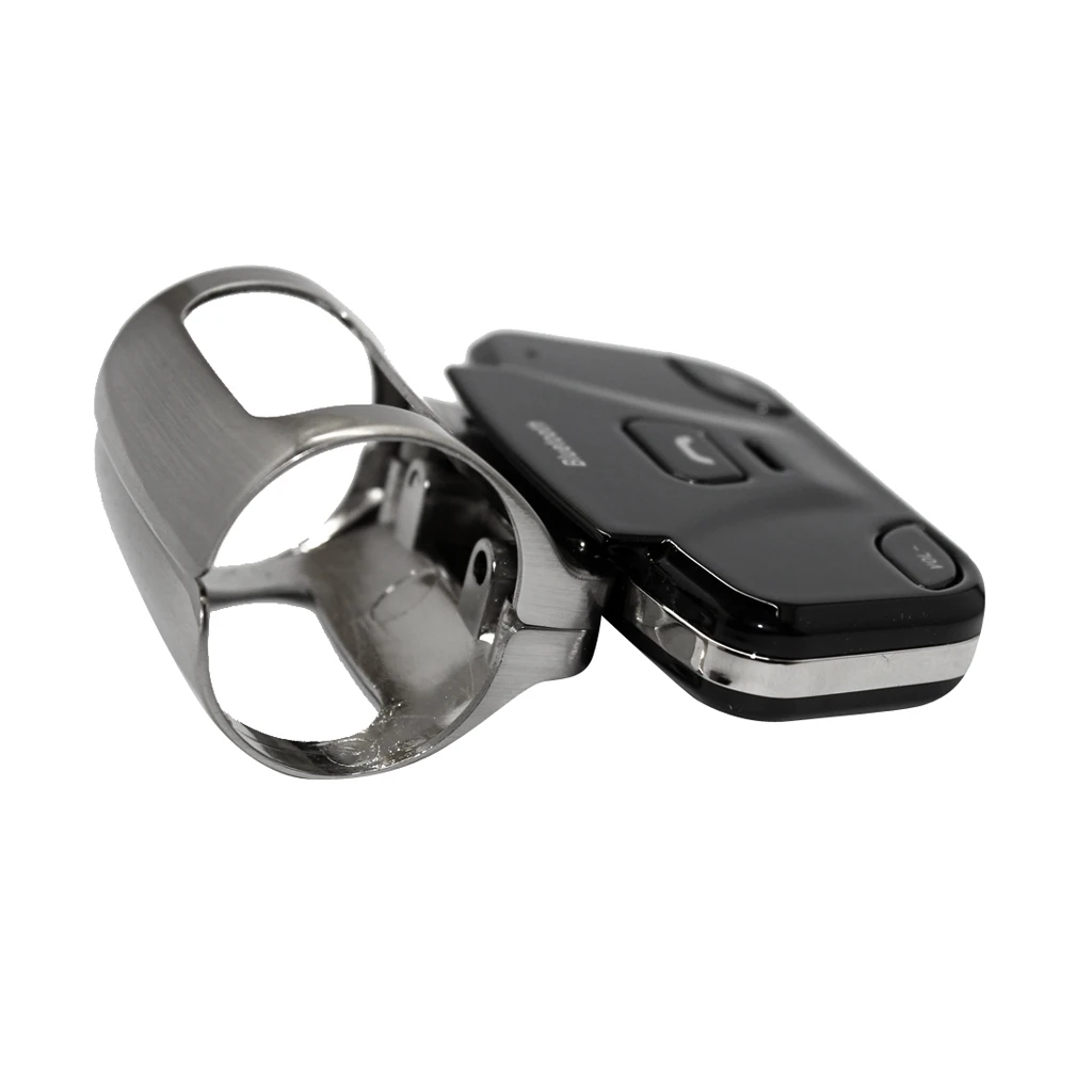 LD318 Steering Wheel Car Wireless Bluetooth Hands-Free Kit with Car Charger+Cable
