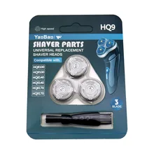 3 шт. HQ9 Нержавеющая сталь запасные бритвенные головки подходят для Philips Norelco HQ9190 HQ9199 PT920 HQ8253 HQ8260 HQ8261 HQ8155 HQ8172