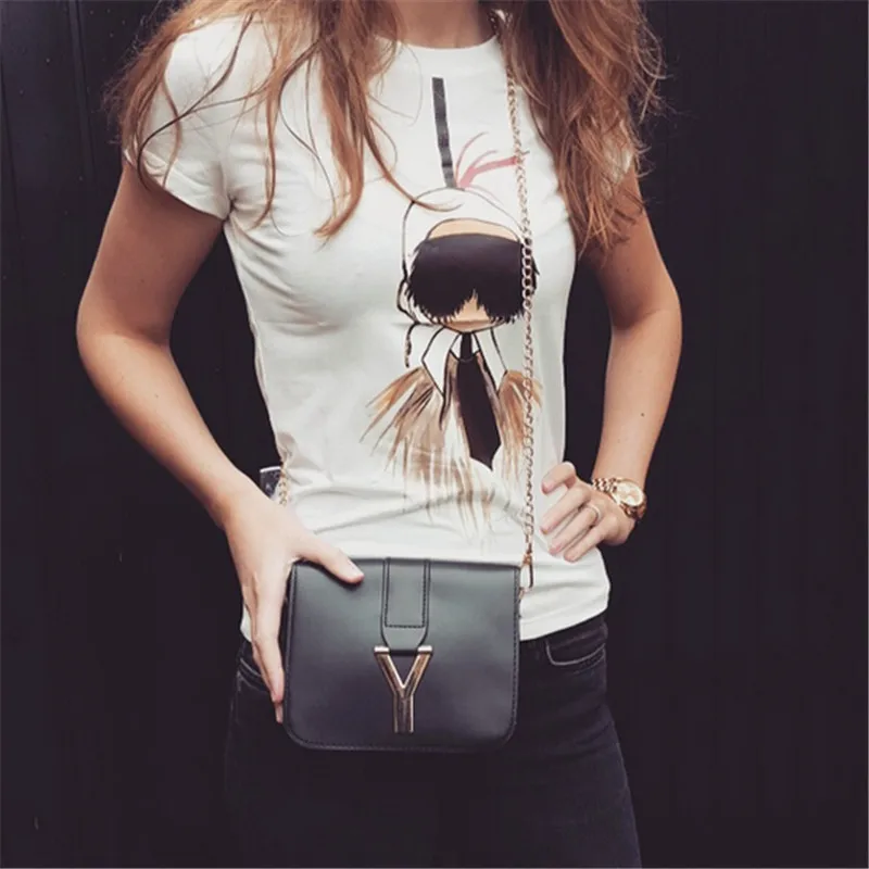 14 Cotton T Shirt Women Tops Fashion Cartoon Print Summer Top Short Sleeve O-neck Tshirt Women Shirts White Black Tee Shirt Femme