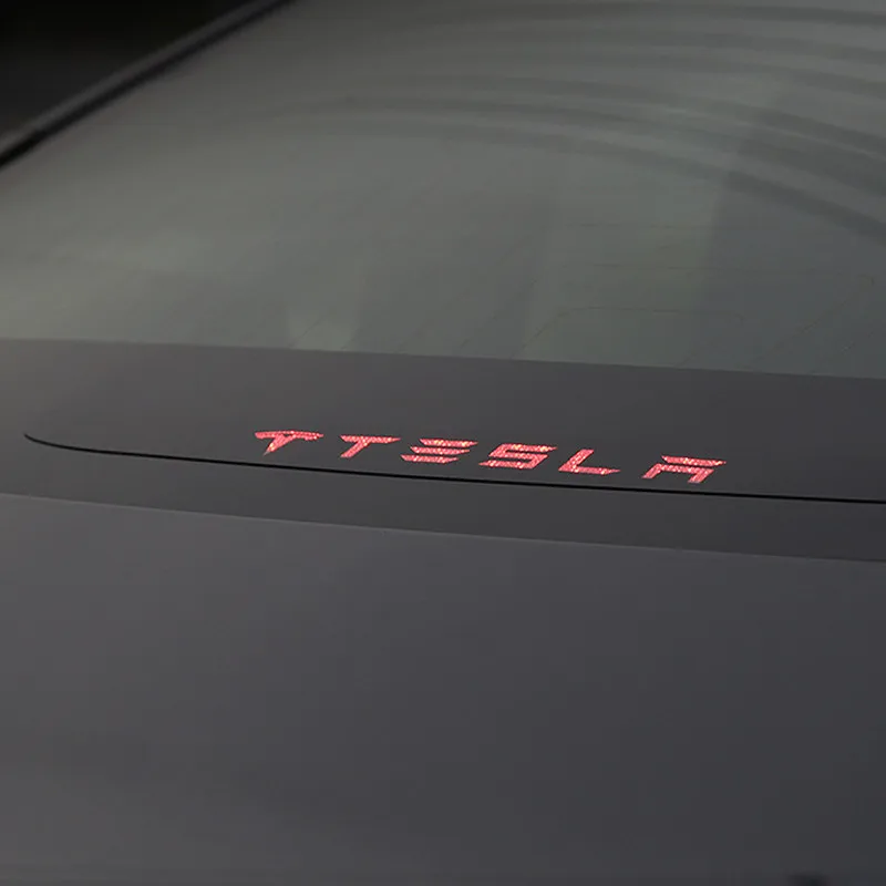  Rear Brake Light Sticker 3D Acrylic Sticker For Tesla Model 3 18 19