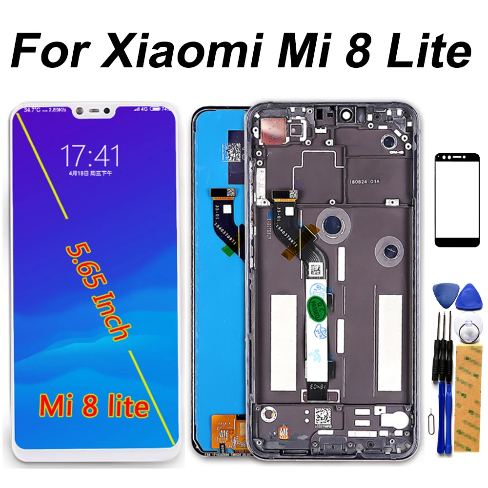 ЖК-дисплей для Xiaomi mi 8 Lite кодирующий преобразователь сенсорного экрана в сборе M8 8X