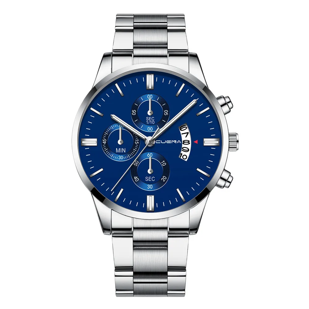 

2019 New Business Men Watches Luxury Crystal Stainless Steel Bracelet Analog Quartz Wrist Watch relogios masculino Clock