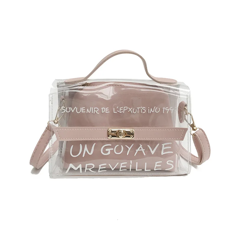 

Miyahouse Multi-function Female Crossbody Shoulder Bags Luxury Women Clear PVC Small Jelly Composite Bag Lady Tote Messenger Bag