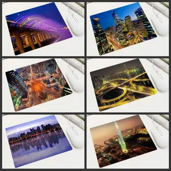 

XGZ High Quality Rubber 22x18 Cm Korea Seoul Landscape Mouse Pad Easy To Carry Non-slip Suitable for Laptop Home Desk PC Mats
