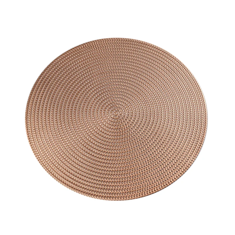 الرجعية جولة PVC العزل المطبخ تحديد الموقع سادة طاولة طعام حصيرة الحرارة العزل