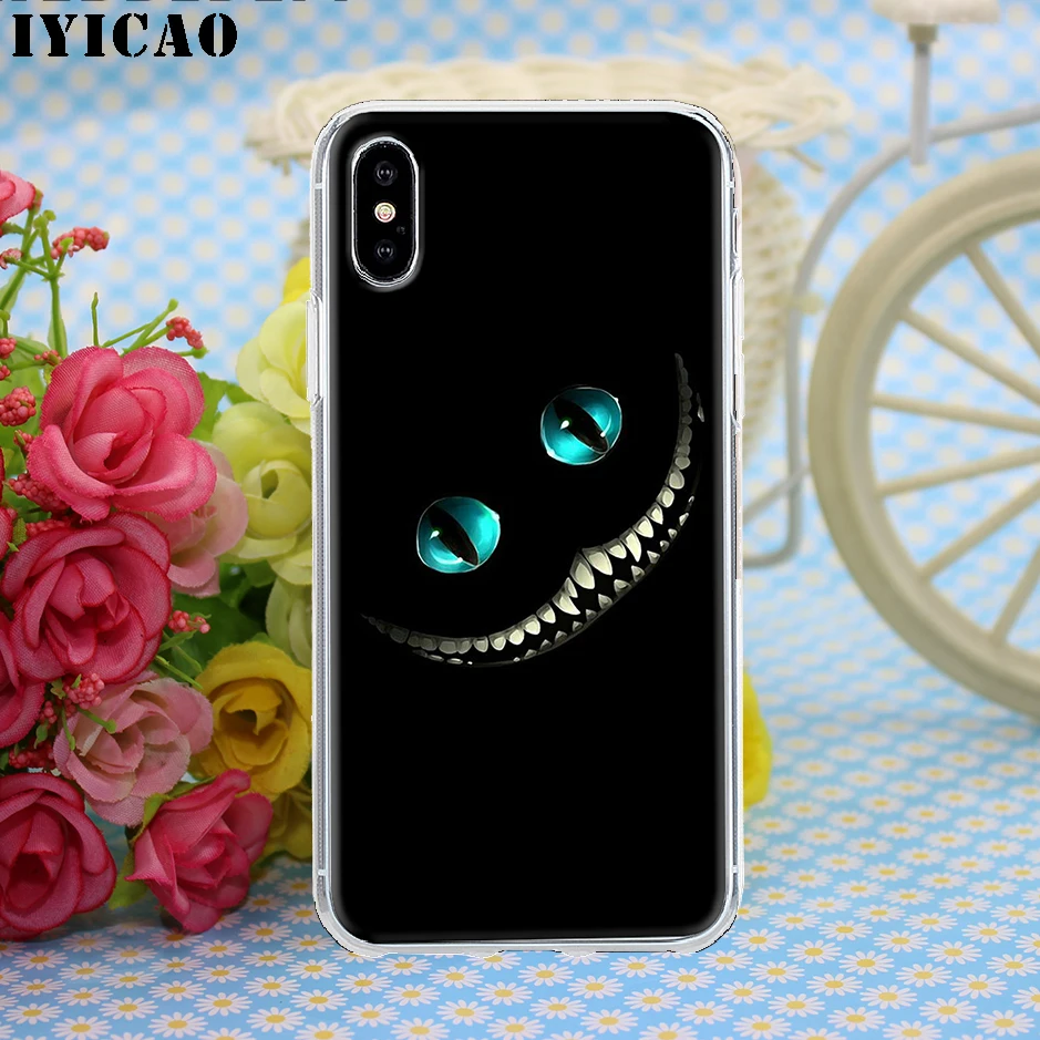 Жесткий чехол IYICAO Alice in Wonderland для Iphone 4 4s 5 5S Se 6 7plus 8 8Plus X XS MAX XR 6s Plus 11 pro