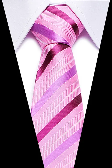 7.5m Mens Ties Pink Man Fashion Polka Dot Plaid Striped Floral Neckties Corbatas Gravata Jacquard Silk Business Tie for Men L47