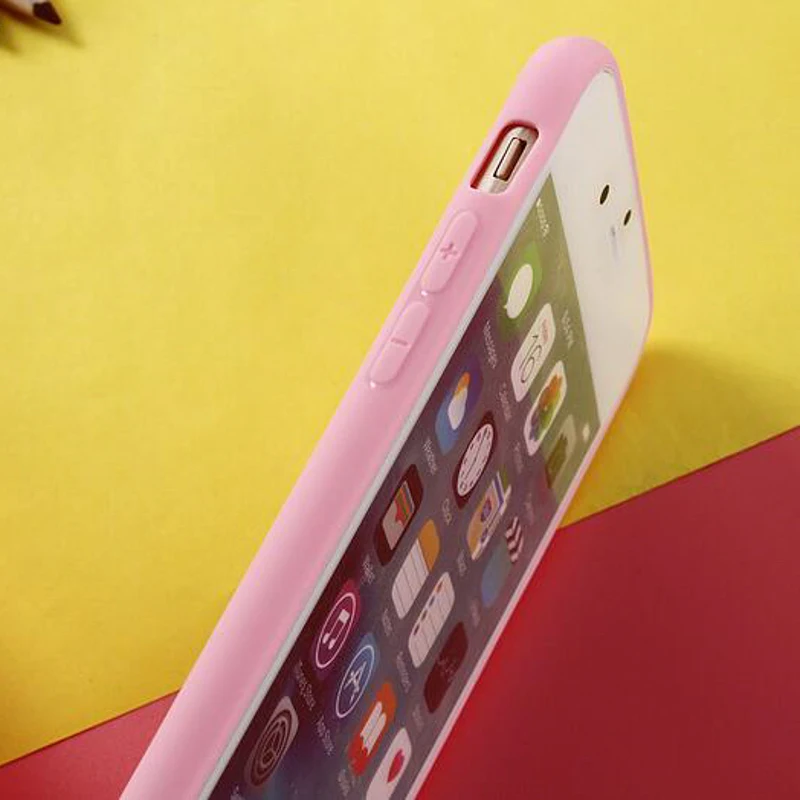 מט מקרה עבור iPhone 7 8 X XR XS מקרים עבור iPhone 6 6 S 7 8 בתוספת רך סיליקון צבעים בוהקים חזרה כיסוי עבור iPhone XR XS מקס Funda iphone 11 Pro Max cover case