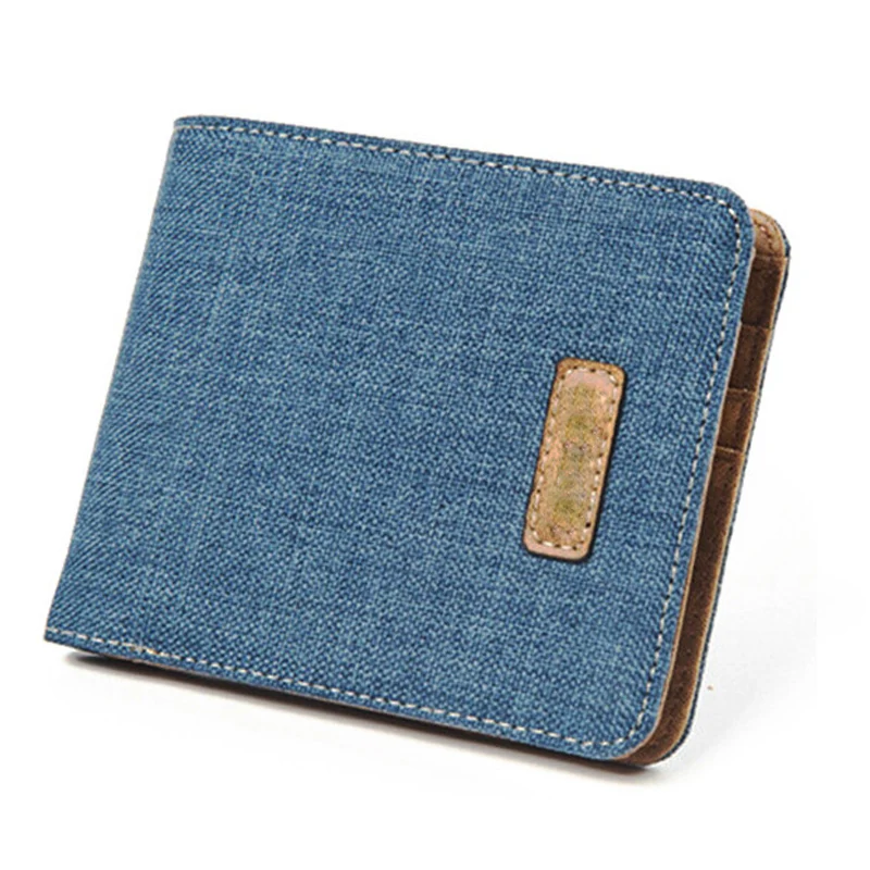 

New Arrive Wallet Purses Men's Canvas Wallet Carteira Masculine Billeteras Porte Monnaie Monederos Famous Brand Men Wallet