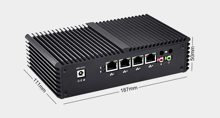 KANSUNG Pfsense мини-ПК Core i3 4 Gigabit Lan безвентиляторный Настольный Nuc брандмауэр X86 одноплатный компьютер Linux Ubuntu неттоп