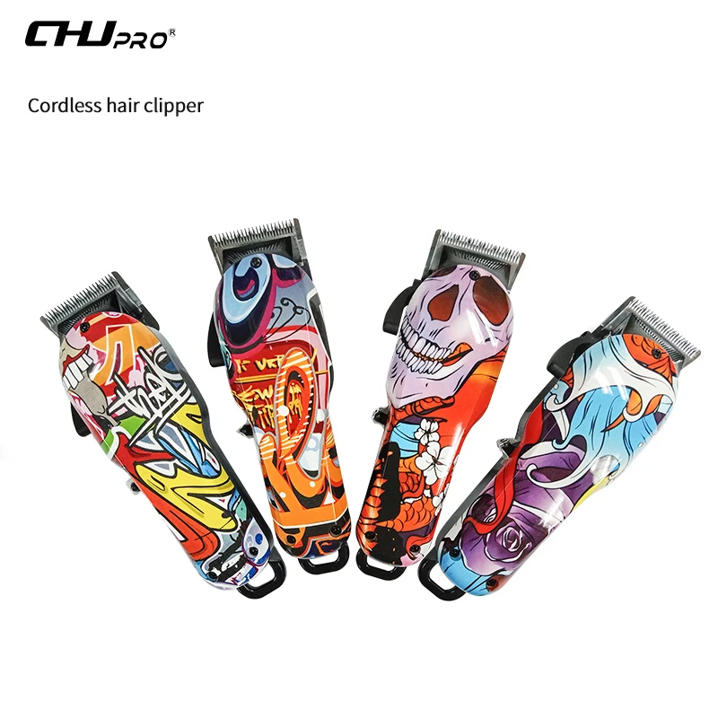 

CHJ Rechargeable Cartoon Hair Clipper Electric USB Plug Colorful Trimmer For Men Professional Haircut Machine Salon Hairdressing
