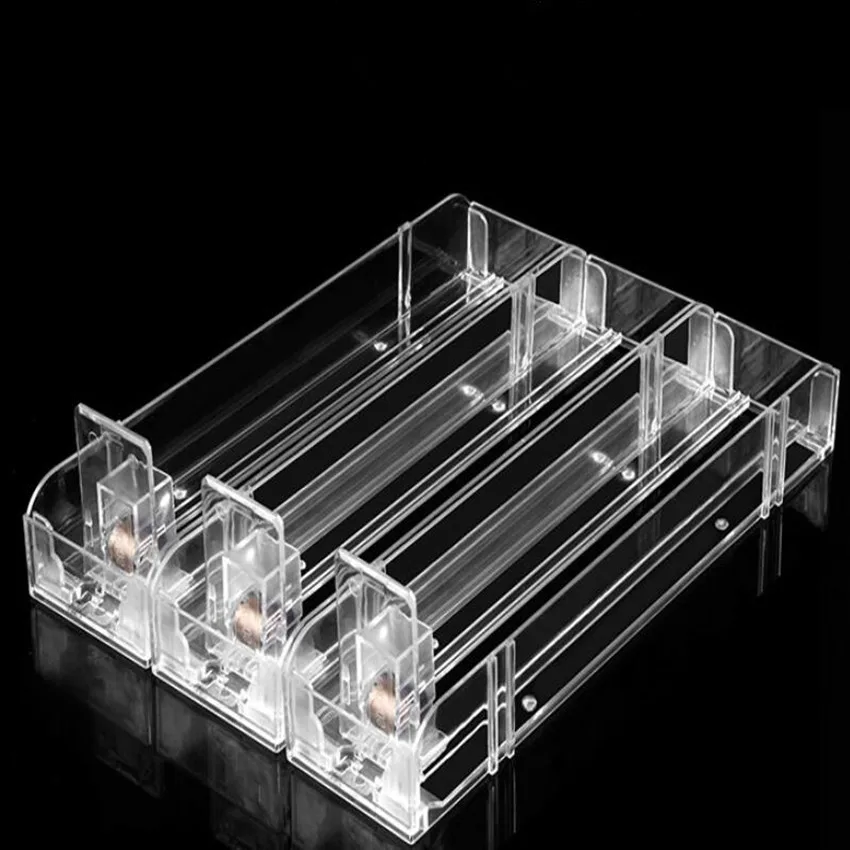 AutoFeed Shelf Pusher System, Cigarette Pack Pusher Tray, Retail Shelf