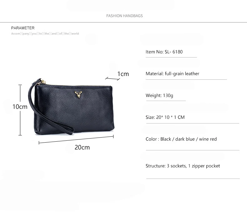 Bolsas de Couro Simples Moda Zipper Dia