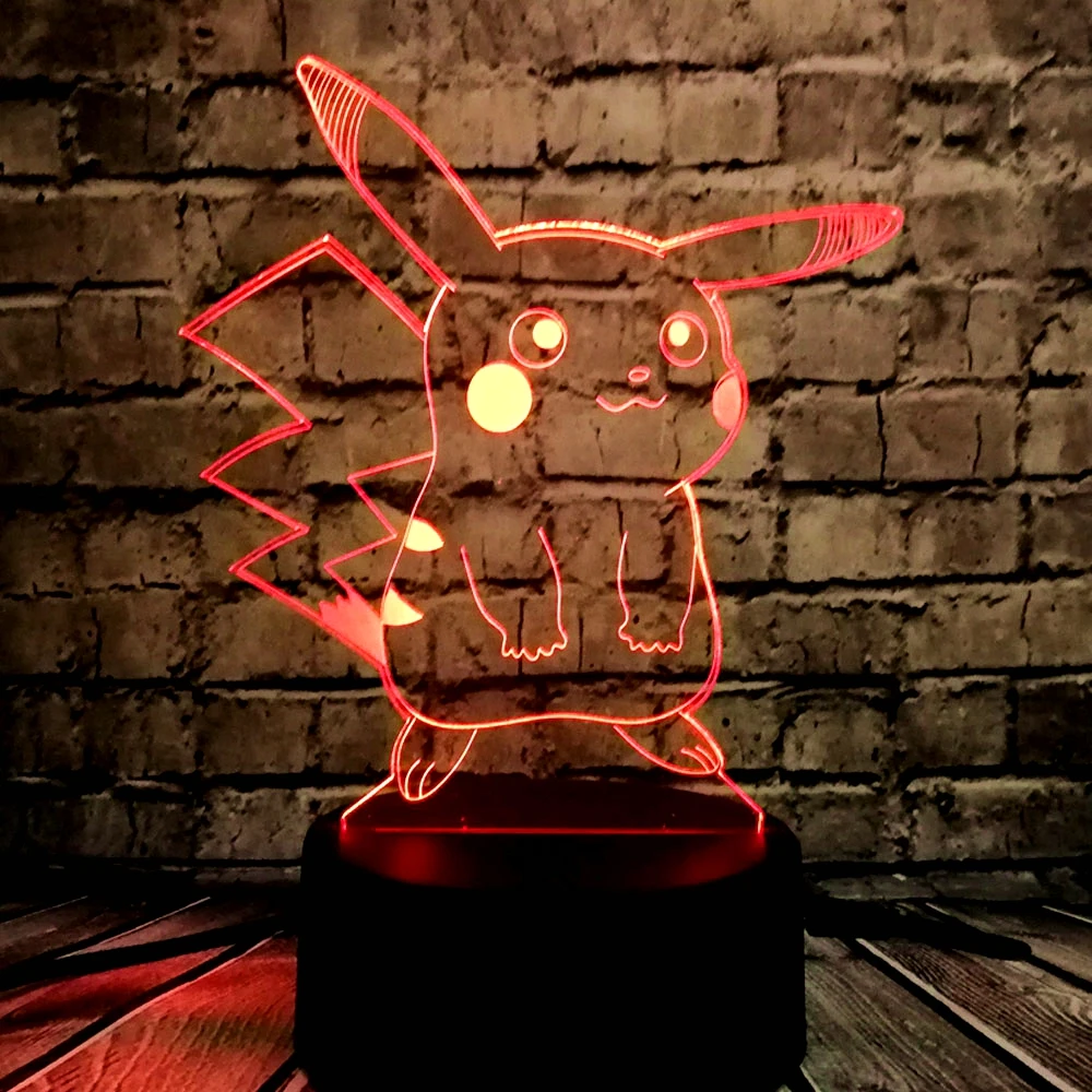 Горячая Распродажа японский мультяшный рисунок 3D светодиодный USB светильник