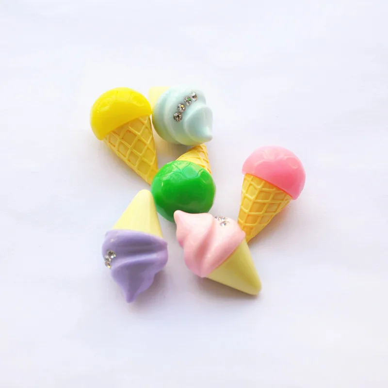 

Random Mix 10PC Scrapbooking Phone Case Decorative Craft Kawaii Flatback DIY Miniature Artificial Fake Food Resin Cabochons