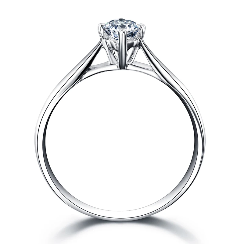 ZOCAI новый дизайн кольцо 0 30 CT/0 4 5 CT реальный бриллиант обручальное платина Pt950
