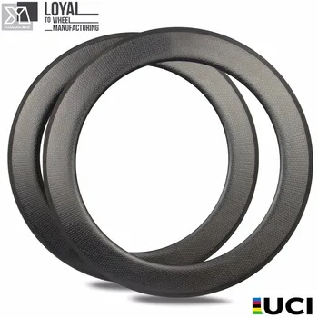 

80mm depth dimple carbon rims basalt braking surface style High TG carbon fiber moon surfce carbon rims