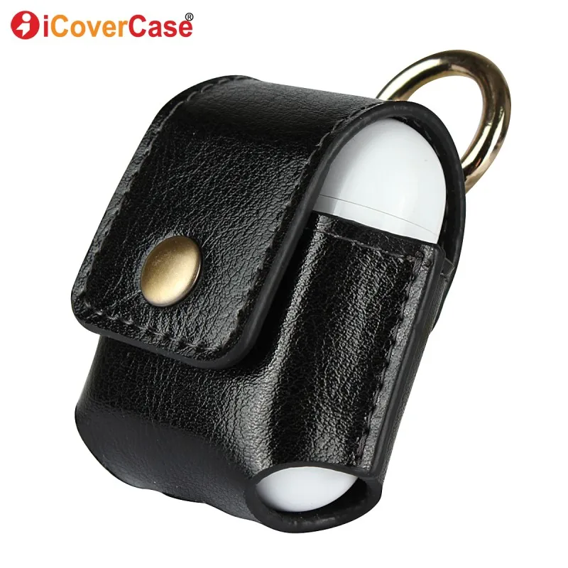 

Case for Airpods EarPods Cover Genuine Leather Shell Carrying Case Mini Pocket for Apple Wireless Bluetooth Earphone AirPods Bag