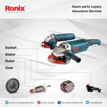 Ronix New Design Hot Selling Stock Angle Grinder 710W 115mm Electric Mini Angle Grinder Polishing Machine model 3120