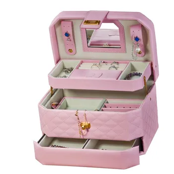 

Jewelry Boxes Princess Cosmetic Box Jewelry Box With A Lock Married A Birthday Present Storage Box