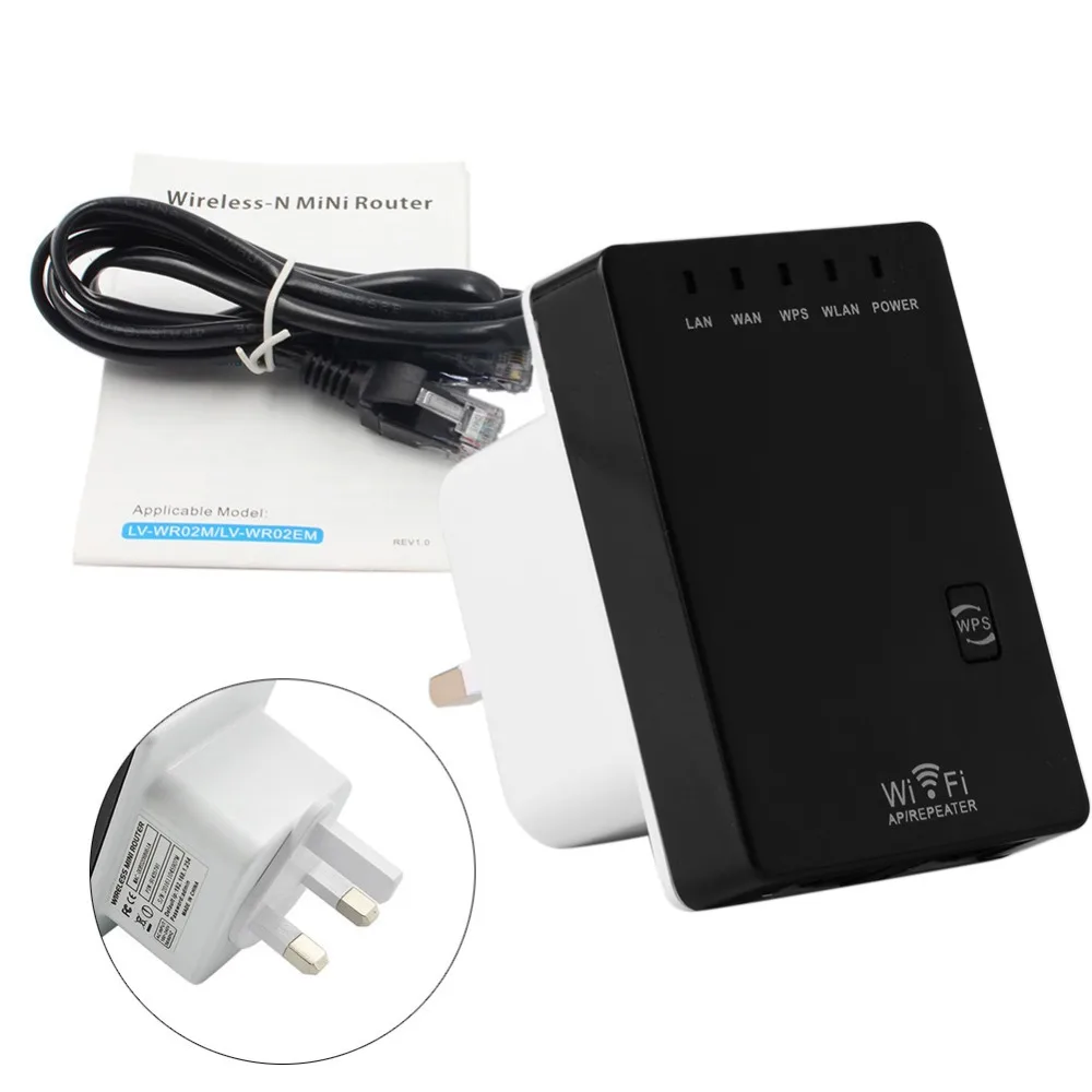 300Mbps Mini Wireless N Router Wifi Repeater Long Range Extender ...