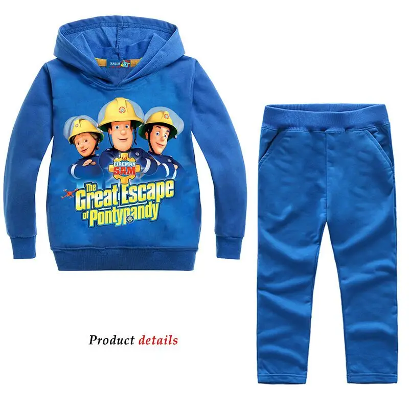 Комплекты хлопковой одежды с суперкрыльями для малышей Спортивная футболка с капюшоном для маленьких мальчиков и девочек, Толстовка и штаны детские повседневные костюмы из 2 предметов