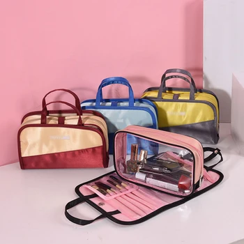 

Beauty Case MakeUp Waterproof Portable Zipper Cosmetic Bag Container Large Capacity Travel Wash Pouch Packet Organizer Storage