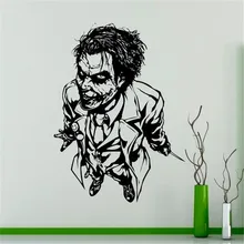 Fighting Joker Standing Patterned Art Cool Wall Decals Home Livingroom Special Decor Joker Whole Pattern Vinyl Wallpaper