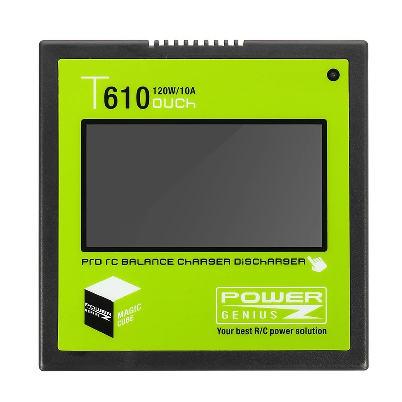 PG T610 120 Вт 10A Lipo зарядное устройство 3,2 дюймов сенсорный экран Поддержка 4,35-4,40 в LiHV для RC моделей Игрушек зарядка