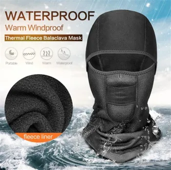 

New Motorcycle Mask Balaclava Winter Moto Face Shield Riding Ski Windproof Protection Thermal Fleece Skull Face Mask Biker