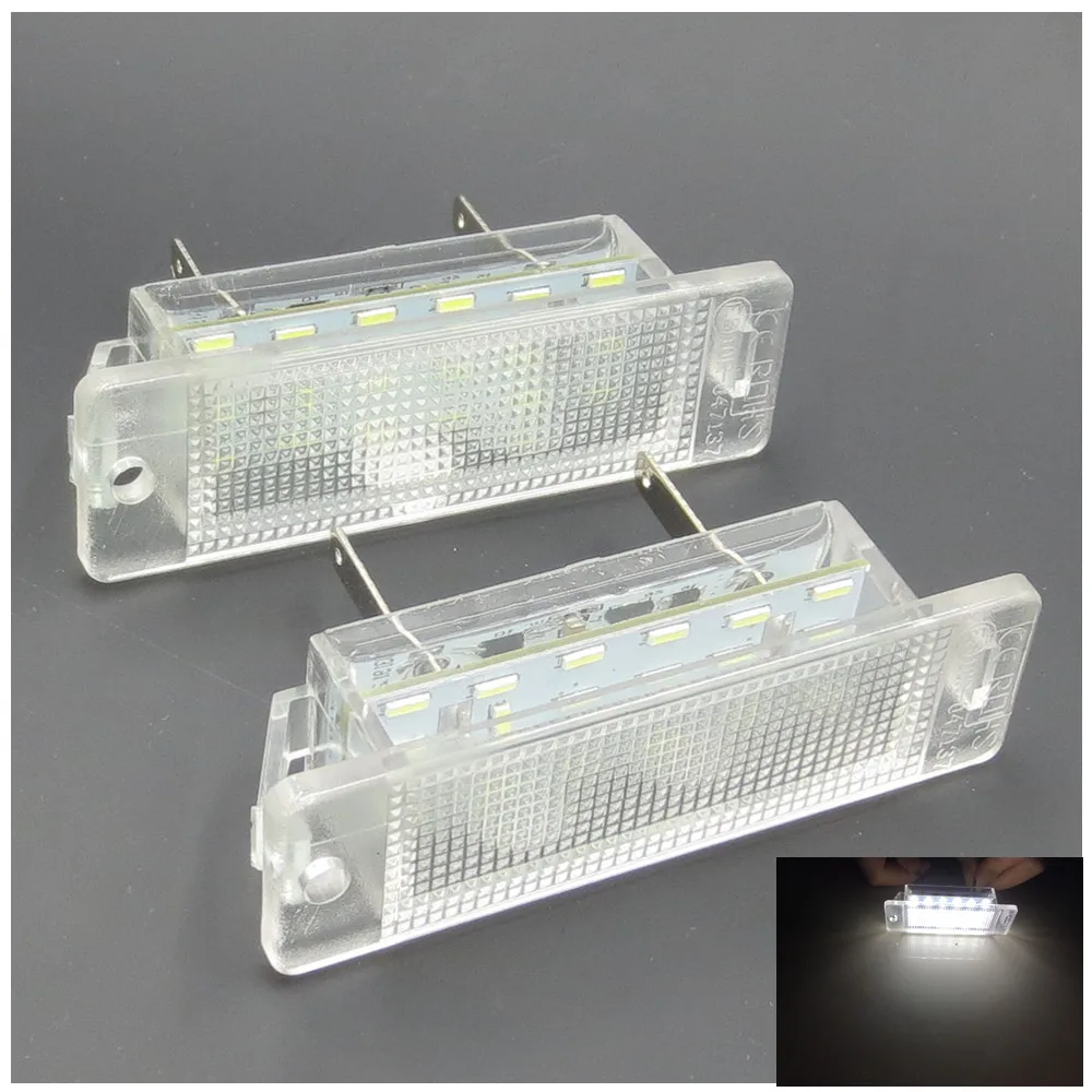 Светодиодные лампы для номерного знака Opel Astra F 1992-1998 12 В 18SMD 2 шт. Vauxhall MK III Calibra 1989-1997