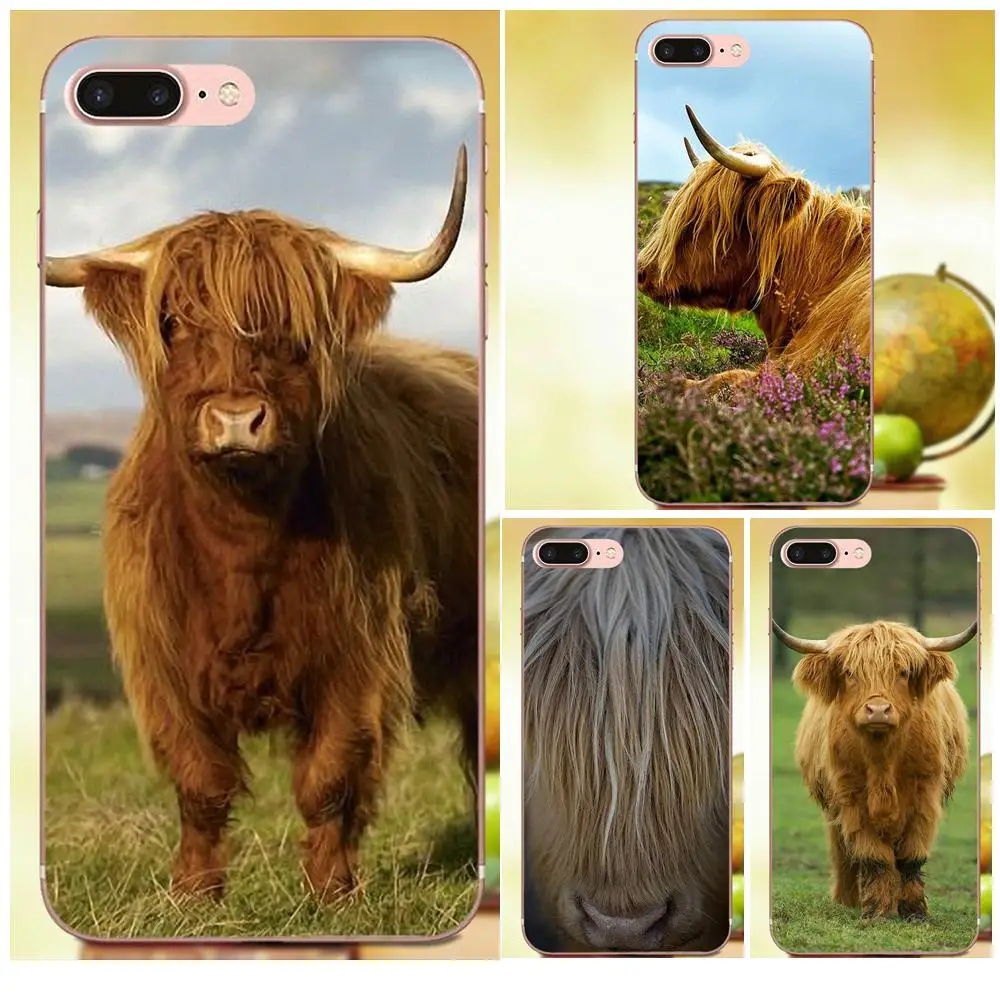 Мягкий защитный чехол из ТПУ Highland Cow для Huawei P7 Honor 4C 5A 5C 5X 6 6C 6A 6X 7 7X 8 9 V8 V10 Y3II Y5II Y6II G8