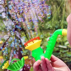 Водяные дующие игрушки наружные пистолет для мыльных пузырей мыло пузырьковая вода воздуходувка наружные детская игрушка модель наружные