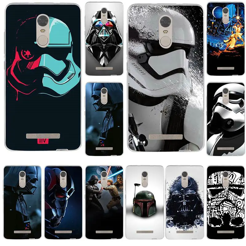 

Soft Mobile Phone Case TPU Cover for Xiaomi Redmi Mi Note 2 3 3S 4X 4A 5 6 5 5S 5A 6 8 A1 Pro Plus Film Series Star Wars Design