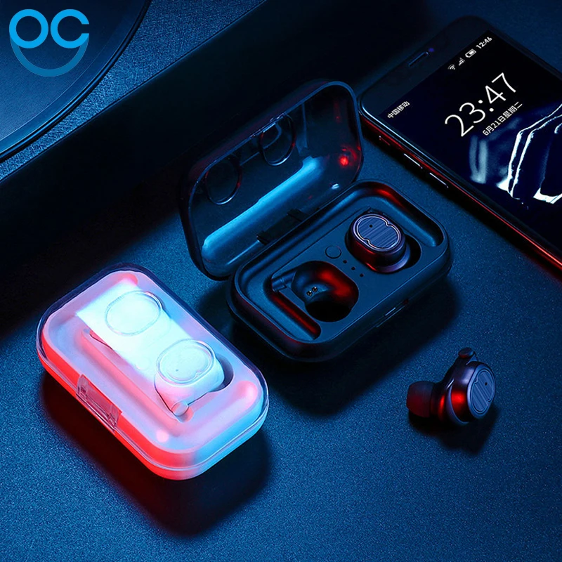 

Bluetooth 5.0 Wireless Bluetooth Earphone Touch Contorl Headphone Stereo In-Ear Music Earbud Headset For Samsung Phone