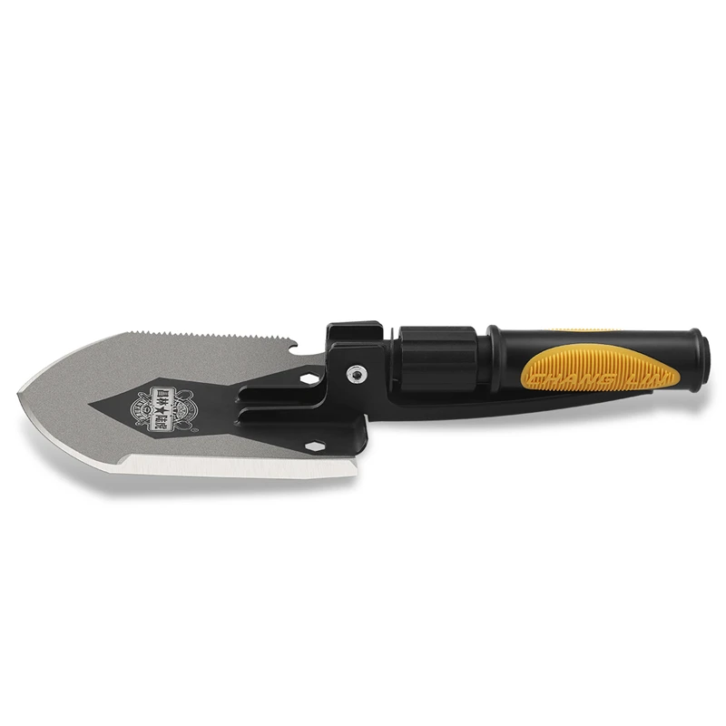 CHANGLIN Multifunctional Camping Shove Military Portable Folding Survival Spade Trowel Dibble Pick Emergency Garden Outdoor Tool
