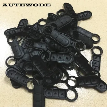 

AUTEWODE Replace Key shell cover shell case rubber pad fits for Fiat 500 3 button Flip keyless fob accessories 100pcs